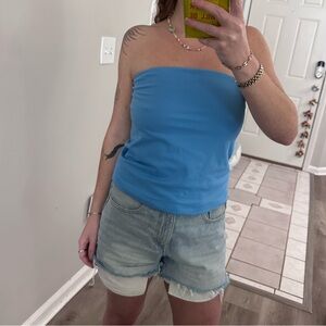 Wild Fable Light Blue Tube Top